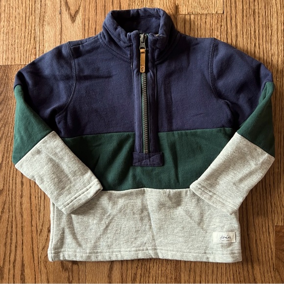 🆕 EUC Joules “Dale” colorblock 1/4 zip pullover - Picture 1 of 9